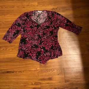 Black base with hot pink accents